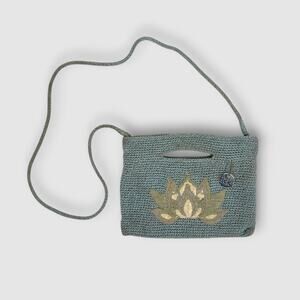 The Sak Crochet Crossbody Bag Boho Lotus Hand Crocheted in Bali Purse